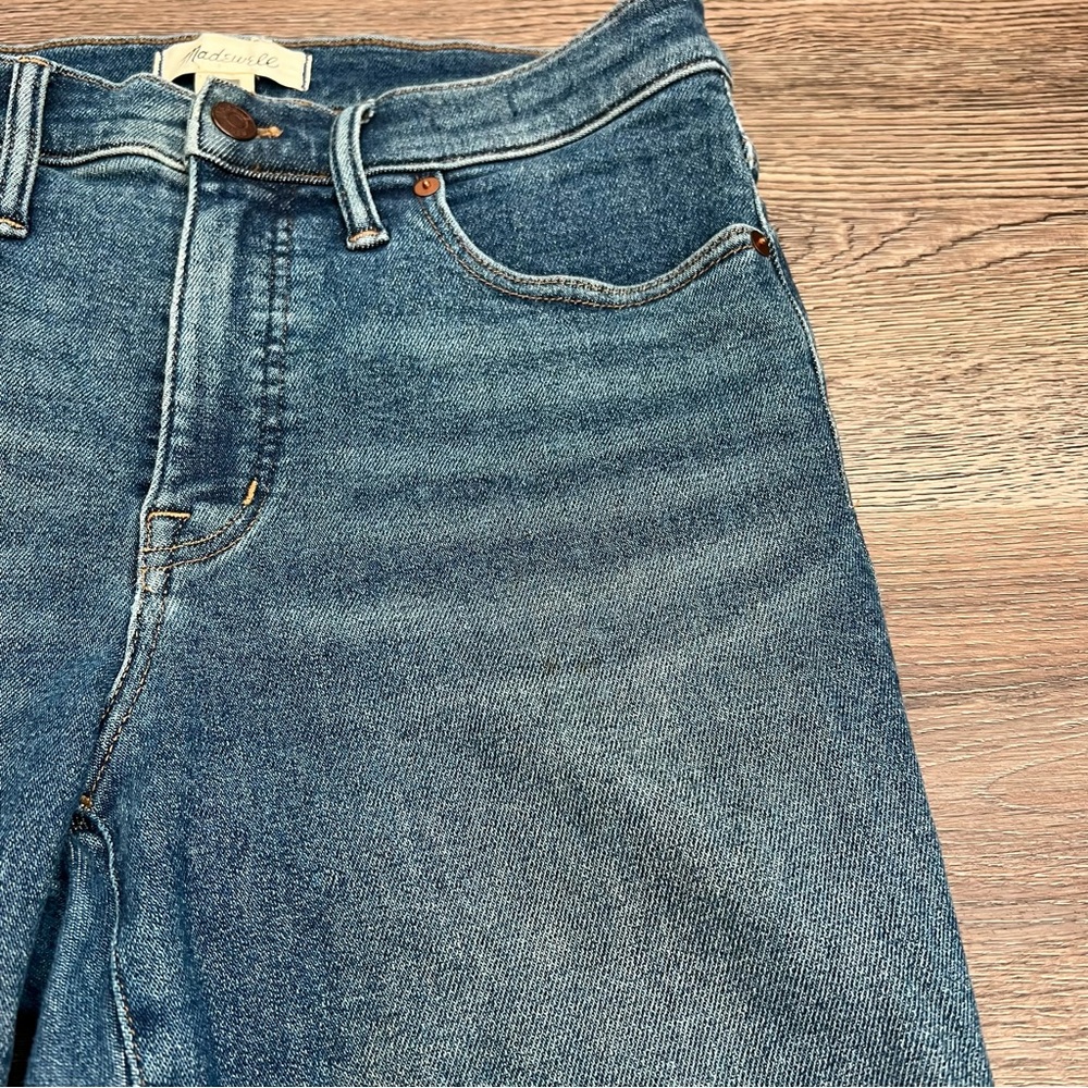 ❄️ Madewell Cali Demi-Boot Jeans Medium Wash Size 29 Stretch - Picture 14 of 14